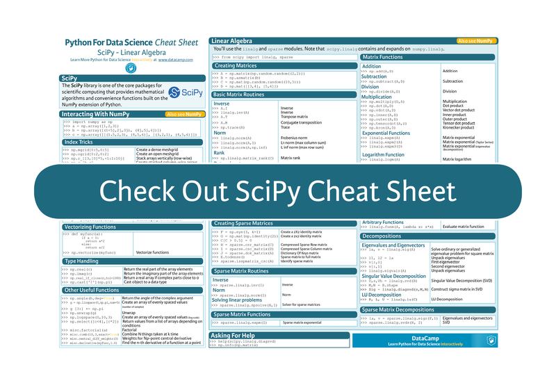 SciPy (จาก DataCamp)